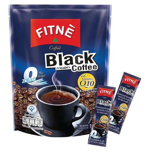 Fitne - Black Coffee Q10 150g. (10 x 15g. sachets)