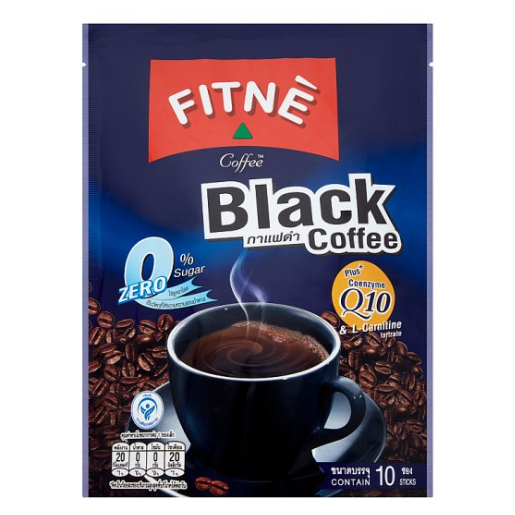 Fitne - Black Coffee Q10 150g. (10 x 15g. sachets)