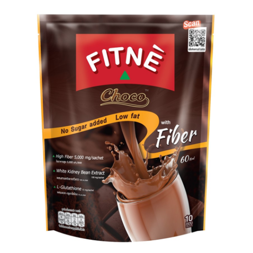 Fitne - Choco Cocoa Powder with Dietary Fiber 150g. (10 x 15g. sachets)