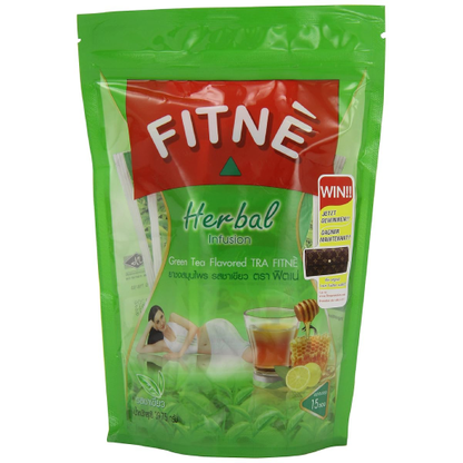 Fitne - Herbal Infusion, Green Tea Flavored TRA FITNE' (15 x 2.35g. tea bags)