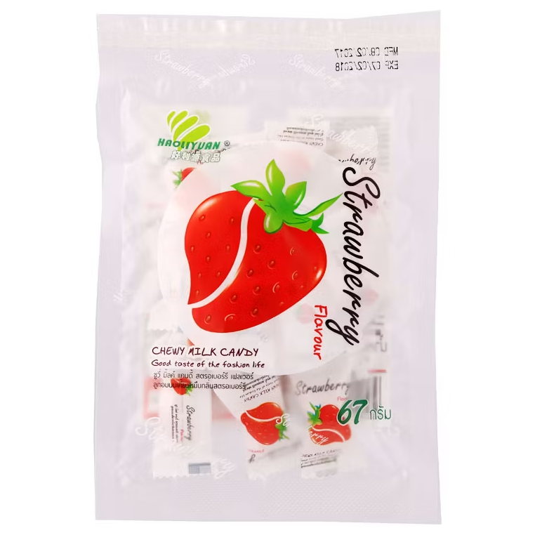 My Chewy - Milk Strawberry Chewy Candy 67 g. (Pack of 3)