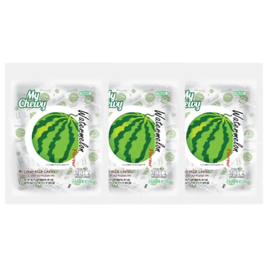 My Chewy - Milk Watermelon Flavored Chewy Candy 67 g. (Pack of 3)