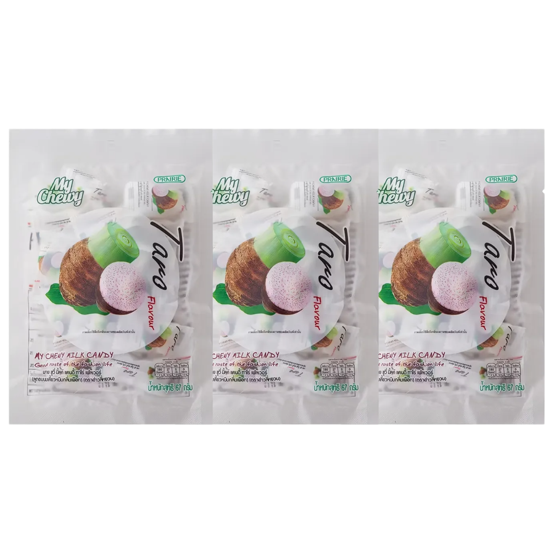 My Chewy - Milk Candy Taro Flavor 67 g. (Pack of 3)