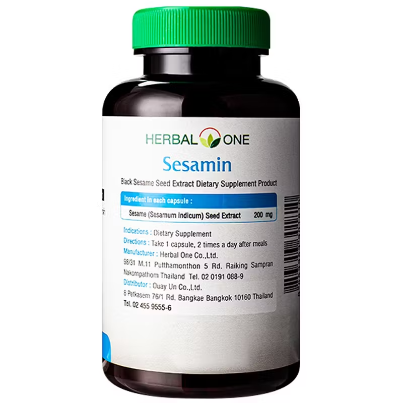 Herbal One - Sesamin, Black Sesame Seed Extract (60 capsules)