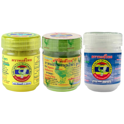 Hong Thai - Yadom | Traditional Thai Herbal Inhaler (Pack of 3 Mix)