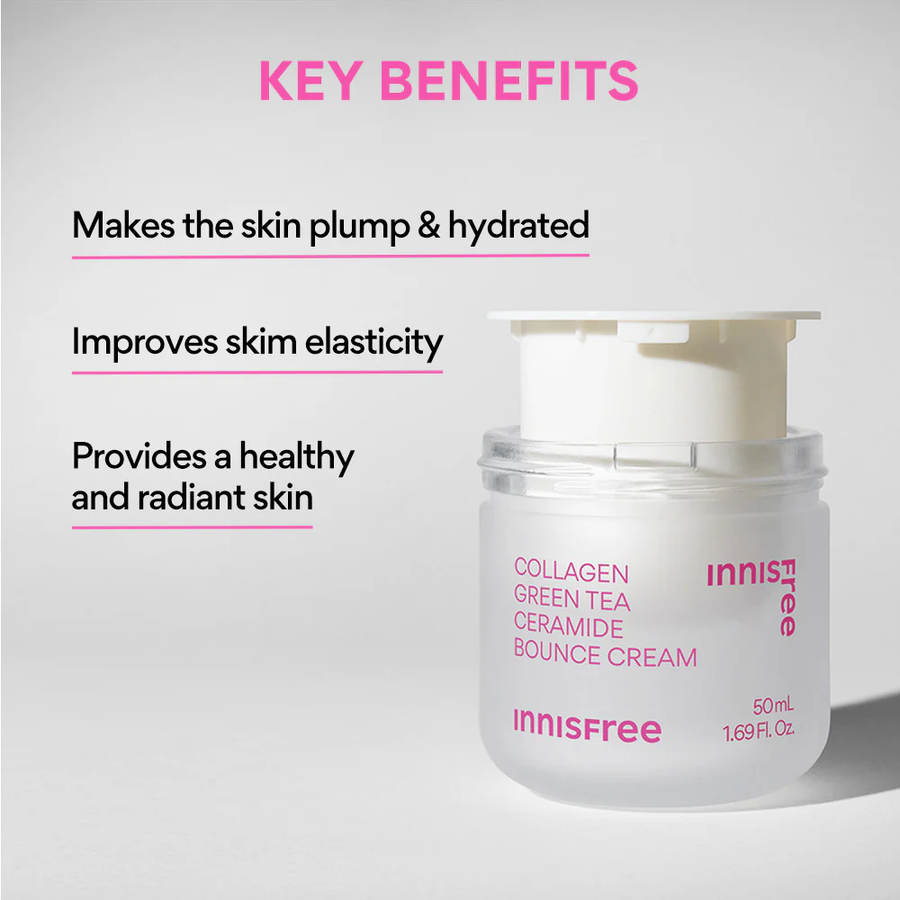 Innisfree - Collagen Green Tea Ceramide Bounce Cream 50ml.