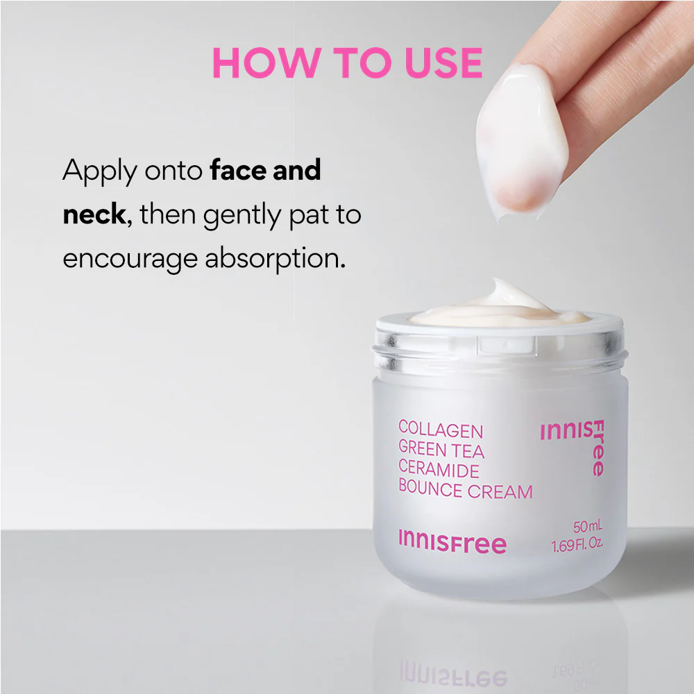 Innisfree - Collagen Green Tea Ceramide Bounce Cream 50ml.