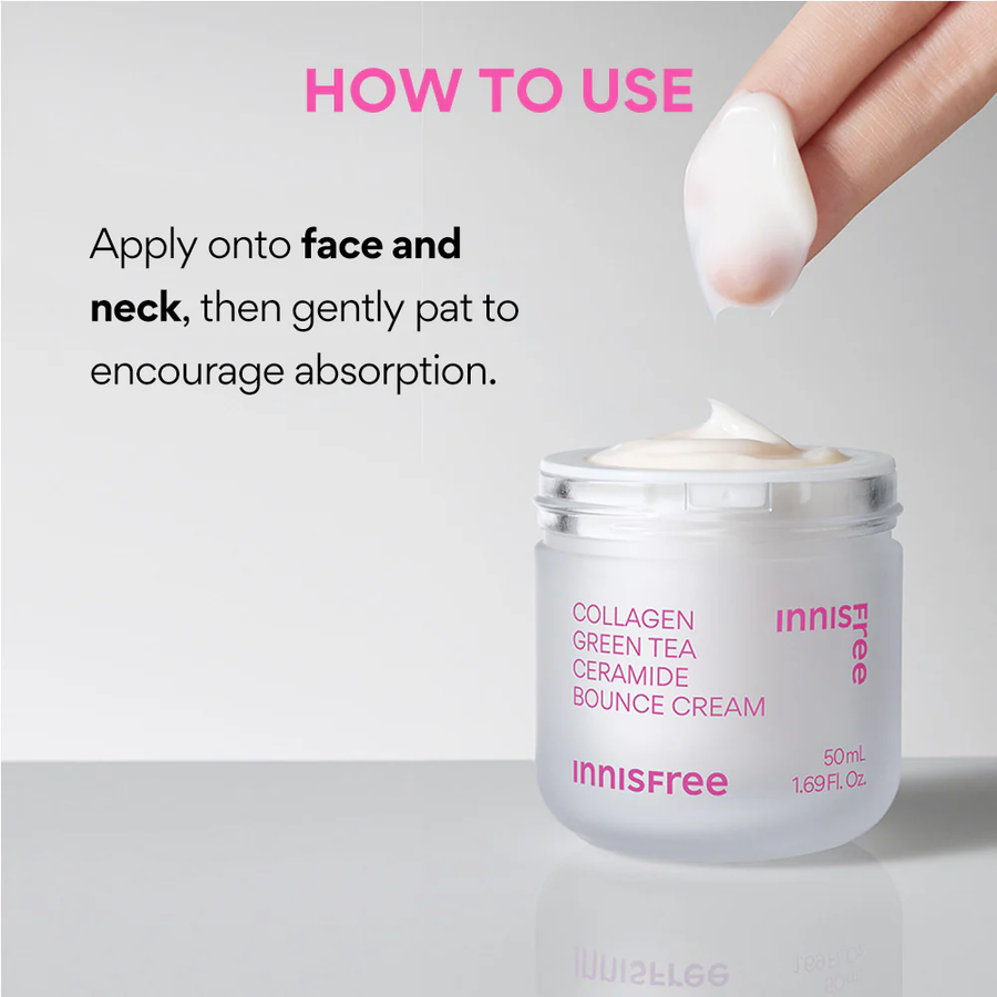 Innisfree - Collagen Green Tea Ceramide Bounce Cream 50ml.