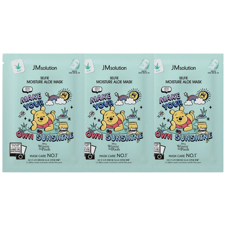JM Solution - Selfie Moisture Aloe Mask (Pack of 3)