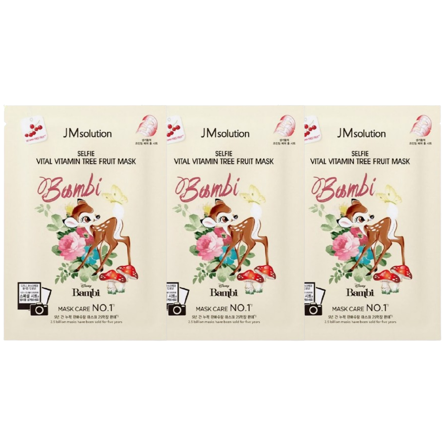 JM Solution - Selfie Barrier Vital Vitamin Tree Fruit Mask (Pack of 3)