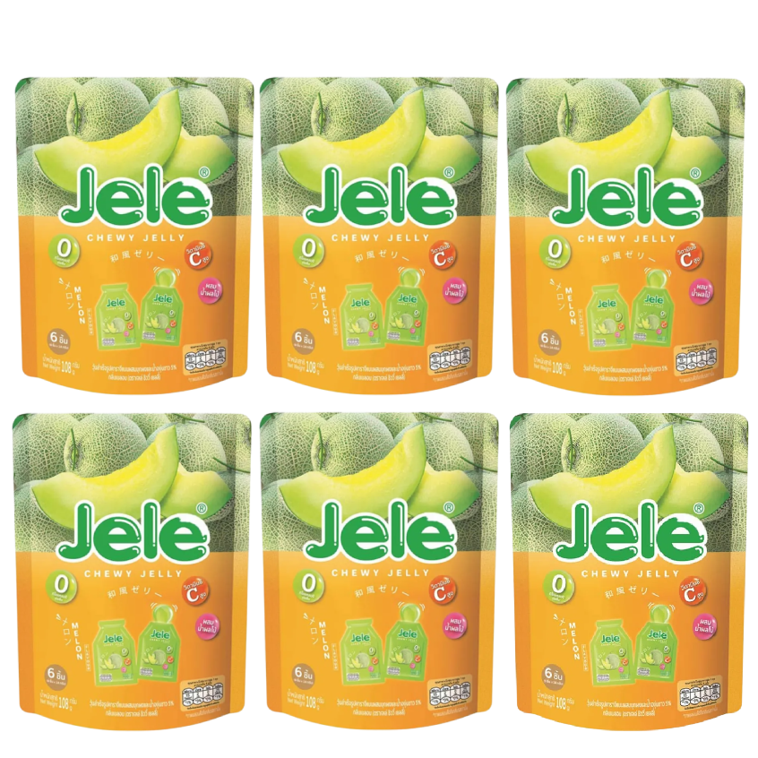 Jele Chewy - Melon 108g. (Pack of 6)