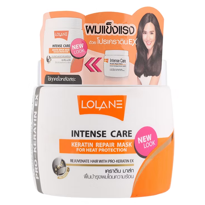 Lolane - Intense Care Keratin Repair Mask for Heat Protection 200g.