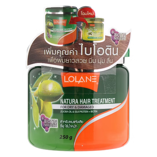 Lolane - Natura Hair Treatment Cream for Dry and Damaged Hair 250g.