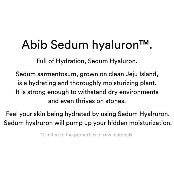 Abib - Sedum Hyaluron Sunscreen Protection Tube 50ml.