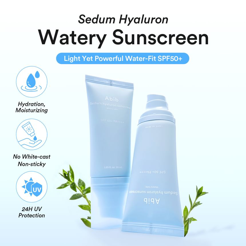 Abib - Sedum Hyaluron Sunscreen Watery Tube 50ml.