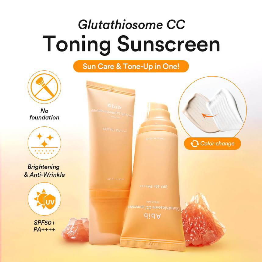 Abib - Glutathiosome CC Sunscreen Toning Tube 50ml.