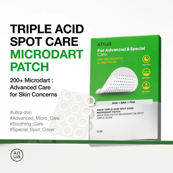 Anua - Triple Acid Spot Care Microdart Patch (12 Patches)