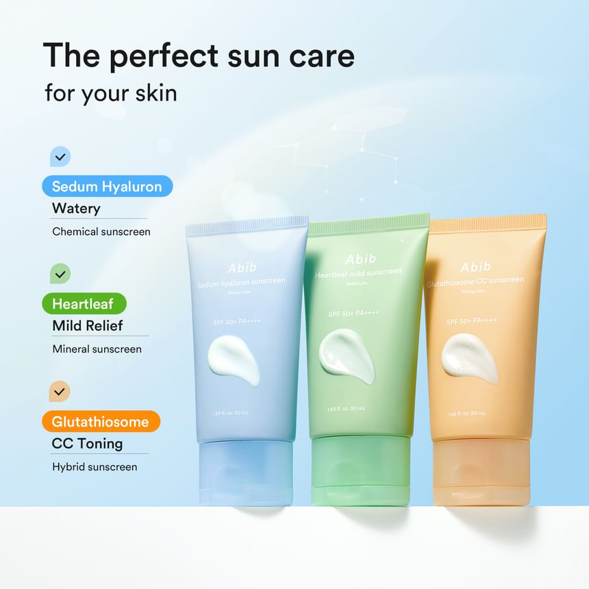 Abib - Heartleaf Mild Sunscreen Relief Tube 50ml.