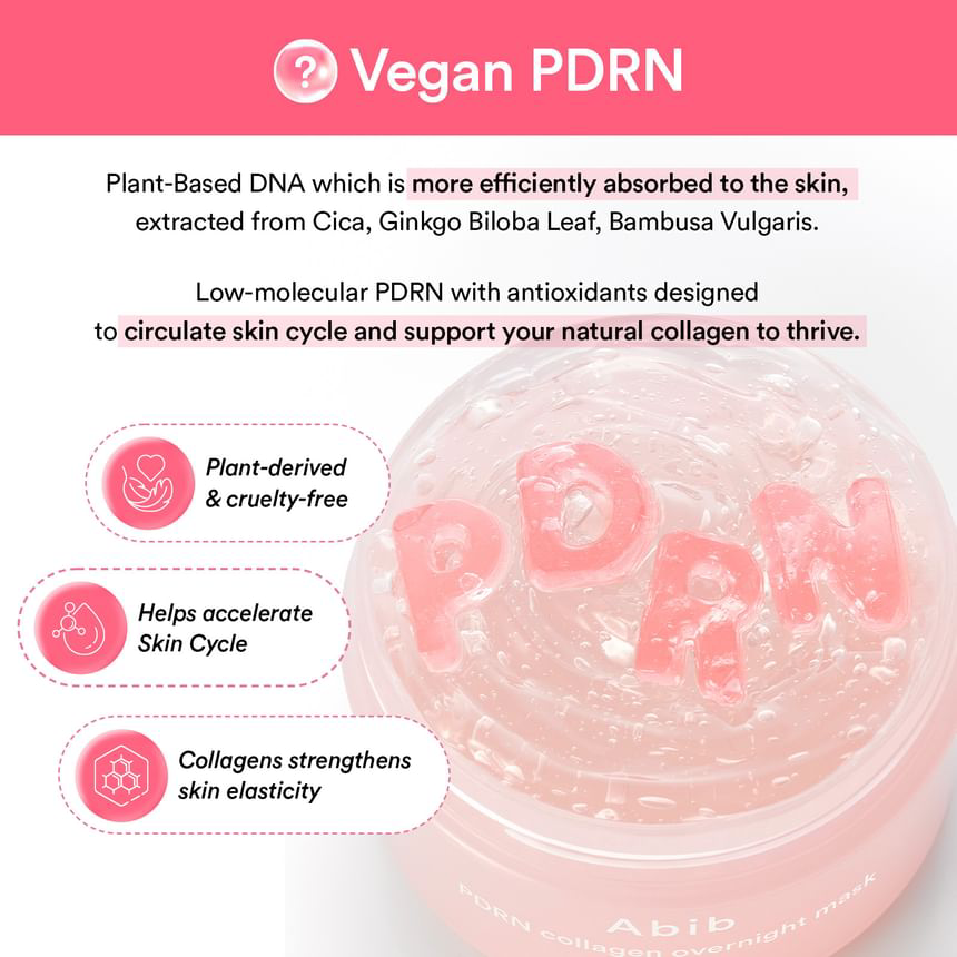 Abib - PDRN Collagen Overnight Mask Firming Jelly 80ml.