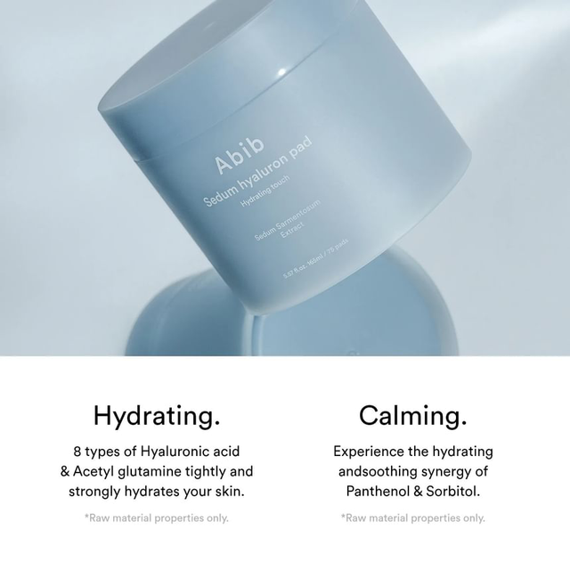 Abib - Sedum Hyaluron Pad Hydrating Touch 165ml. (75 Pads)