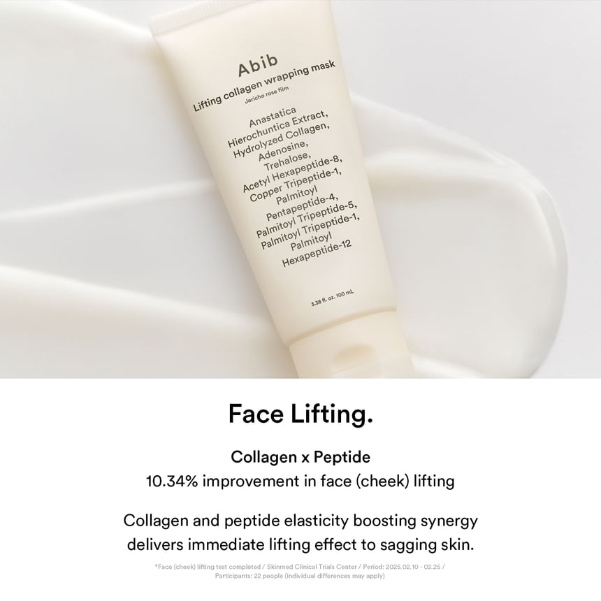 Abib - Lifting Collagen Wrapping Mask Jericho Rose Film 100ml.