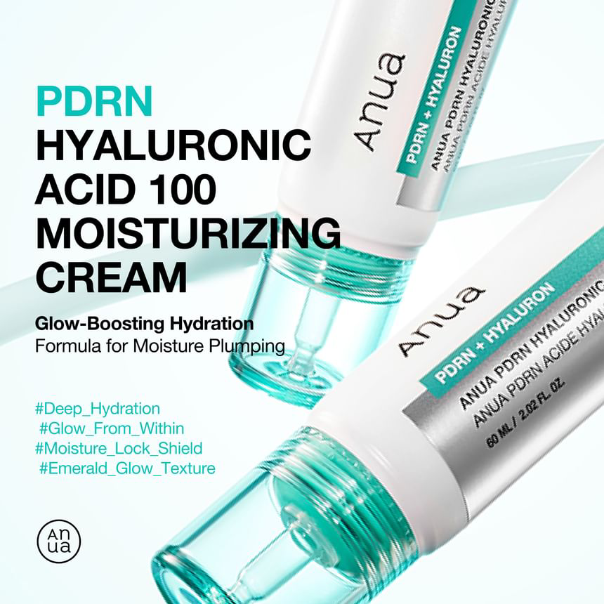 Anua - Bundle of: 1x PDRN Hyaluronic Acid Capsule 100 Serum 30ml. + 1x PDRN Hyaluronic Acid 100 Moisturizing Cream 60ml.