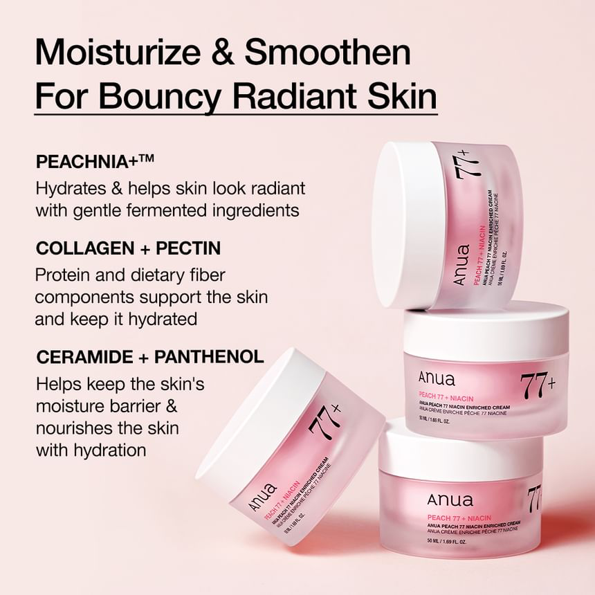 Anua - Peach 77 Niacin Enriched Cream 50ml.
