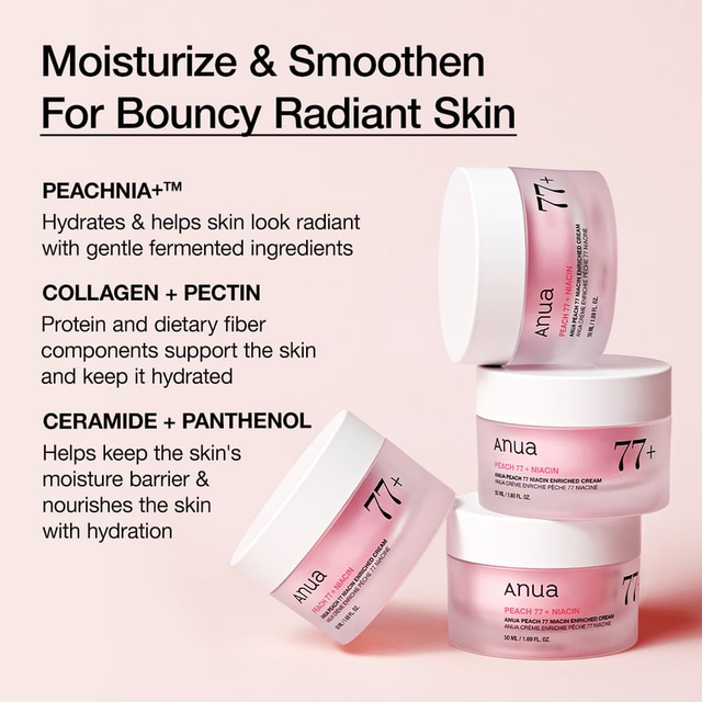 Anua - Peach 77 Niacin Enriched Cream 50ml.