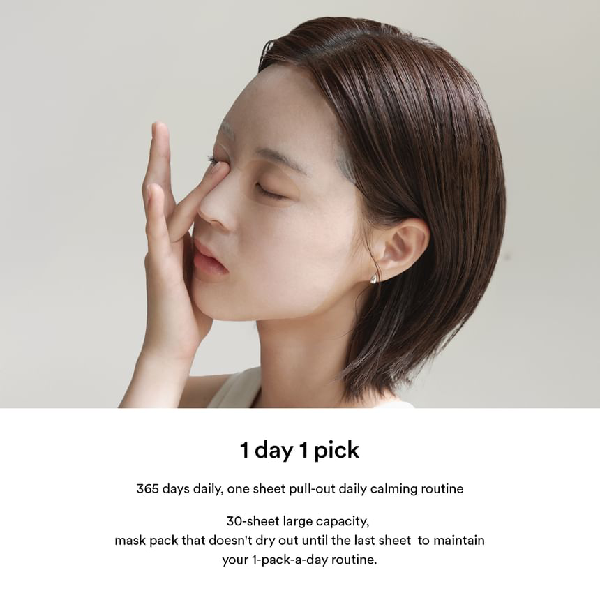 Abib - Heartleaf Calming Sheet Face Mask Daily Pick 380ml. (30 Sheets)