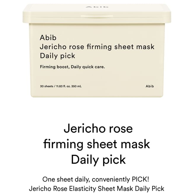 Abib - Jericho Rose Firming Sheet Face Mask Daily Pick 380ml. (30 Sheets)