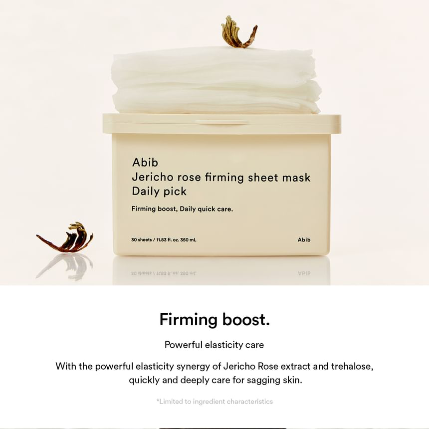 Abib - Jericho Rose Firming Sheet Face Mask Daily Pick 380ml. (30 Sheets)