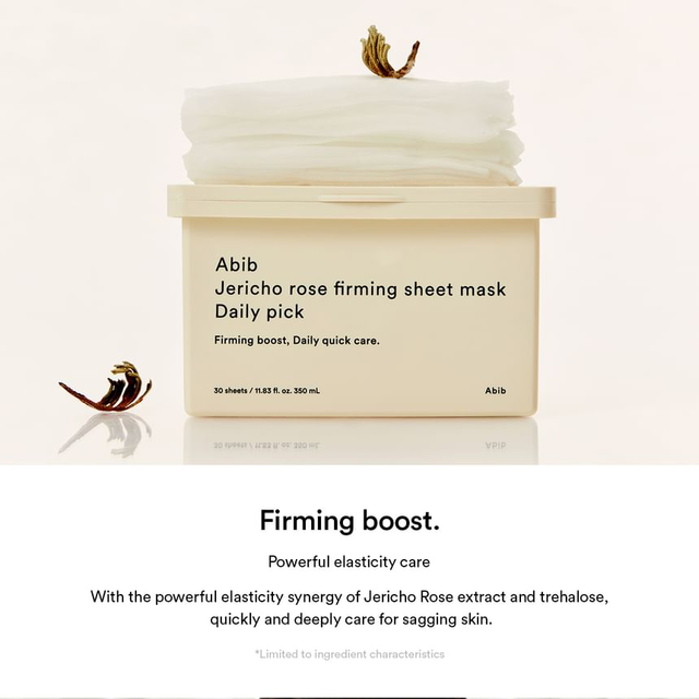 Abib - Jericho Rose Firming Sheet Face Mask Daily Pick 380ml. (30 Sheets)