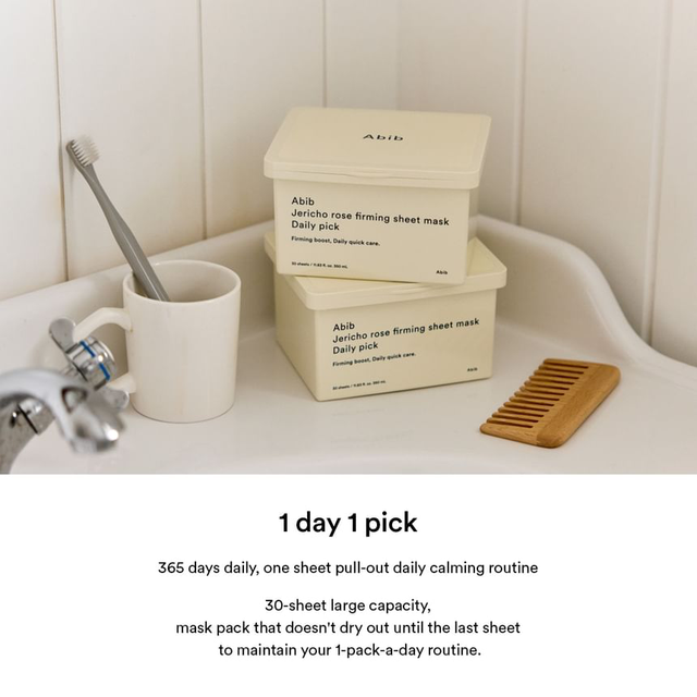 Abib - Jericho Rose Firming Sheet Face Mask Daily Pick 380ml. (30 Sheets)