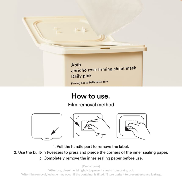 Abib - Jericho Rose Firming Sheet Face Mask Daily Pick 380ml. (30 Sheets)