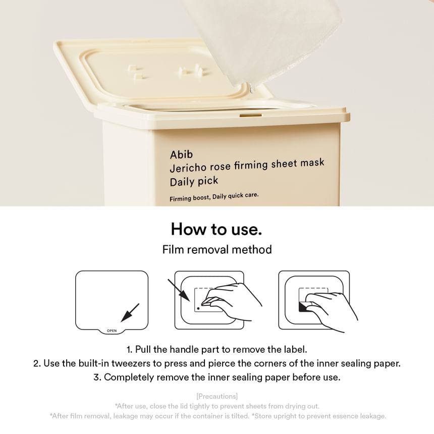 Abib - Jericho Rose Firming Sheet Face Mask Daily Pick 380ml. (30 Sheets)