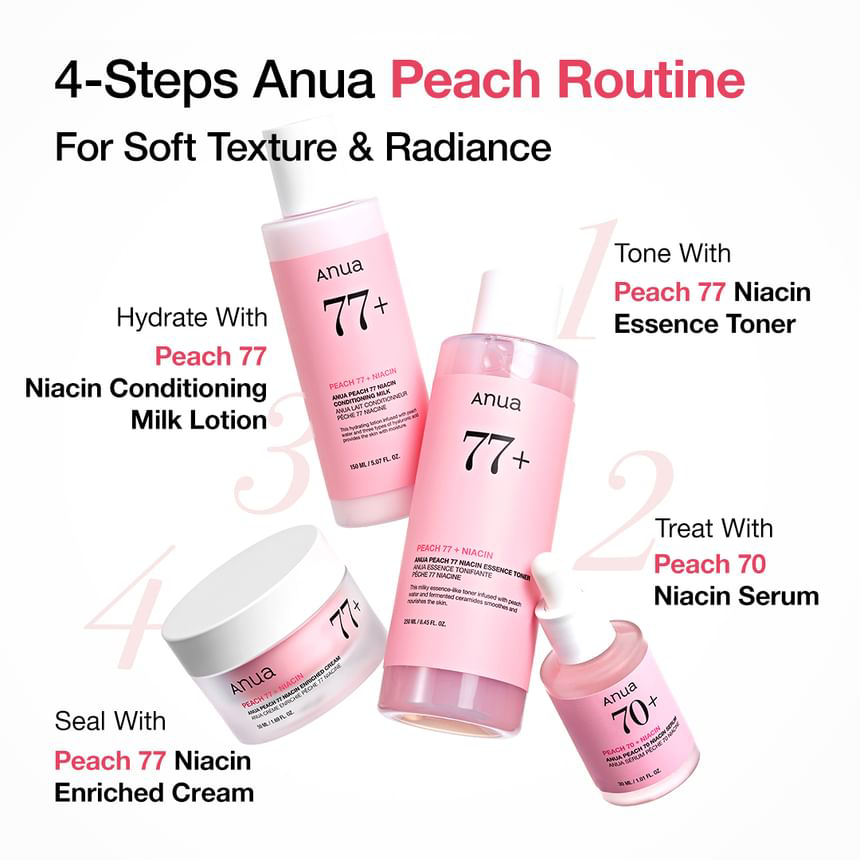 Anua - peach 77 niacin essence toner 150ml.