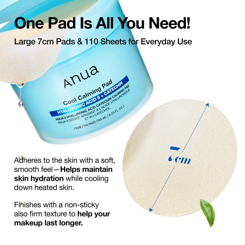 Anua - 8 Hyaluronic Acid Catechin Calming Pad (110 Pads)