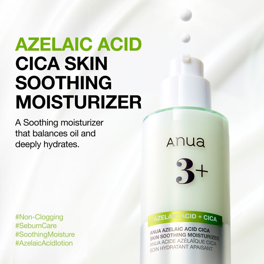 Anua - Azelaic Acid Cica Skin Soothing Moisturizer 100ml.