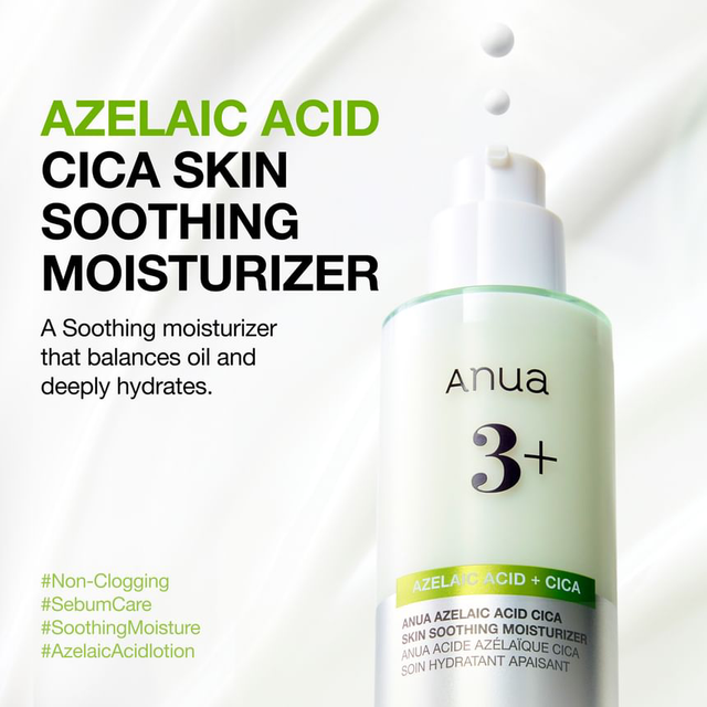 Anua - Azelaic Acid Cica Skin Soothing Moisturizer 100ml.