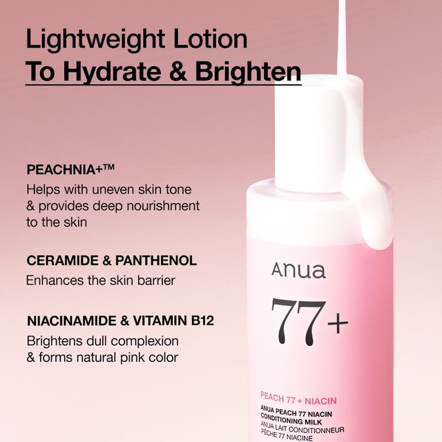 Anua - Peach 77 Niacin Conditioning Milk 150ml.
