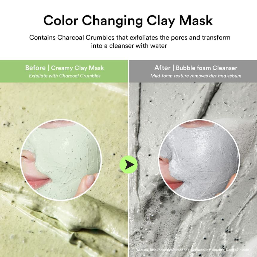 Abib - Pore Clay Pack Cleanser Heartleaf Charcoal Foam 120ml.