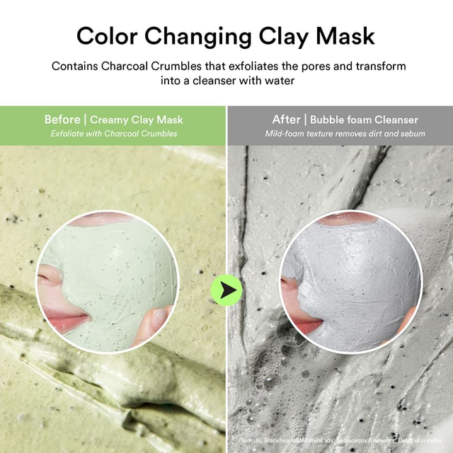 Abib - Pore Clay Pack Cleanser Heartleaf Charcoal Foam 120ml.