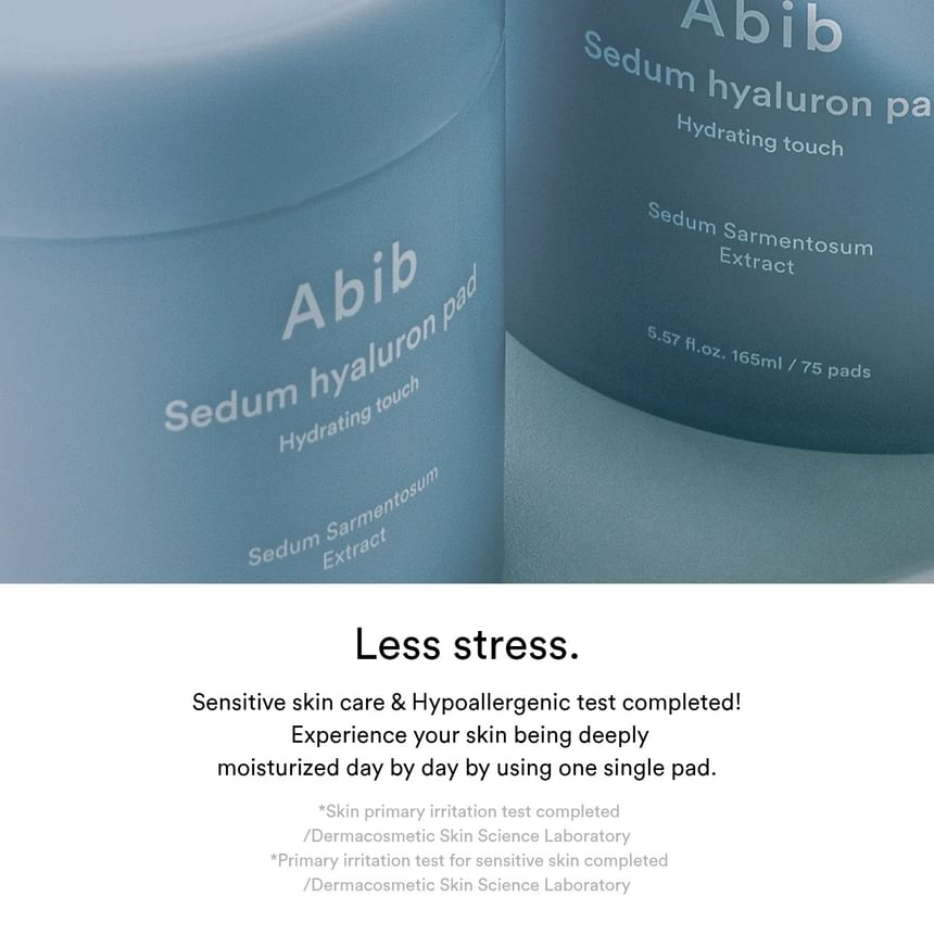 Abib - Sedum Hyaluron Pad Hydrating Touch 165ml. (75 Pads)