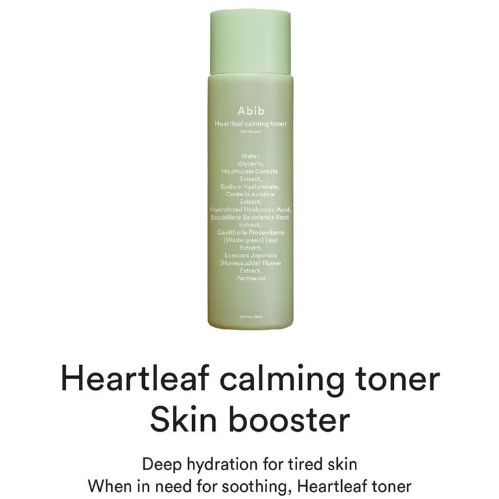Abib - Heartleaf Calming Toner Skin Booster 200ml.