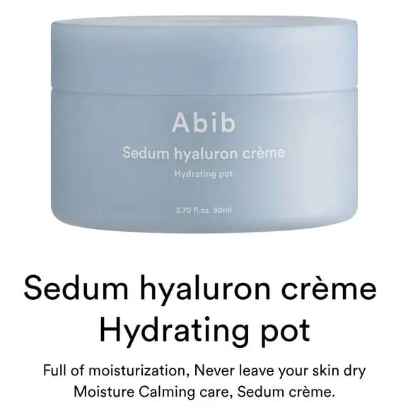 Abib - Sedum Hyaluron Crème Hydrating Pot 80ml.