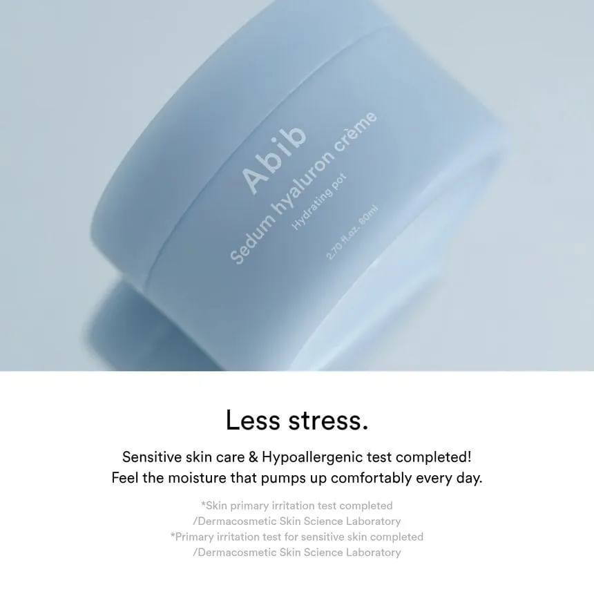 Abib - Sedum Hyaluron Crème Hydrating Pot 80ml.