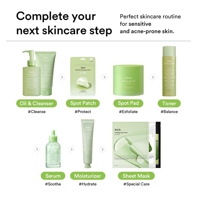 Abib - Heartleaf Spot Pad Calming Touch 150ml. (80 Pads)