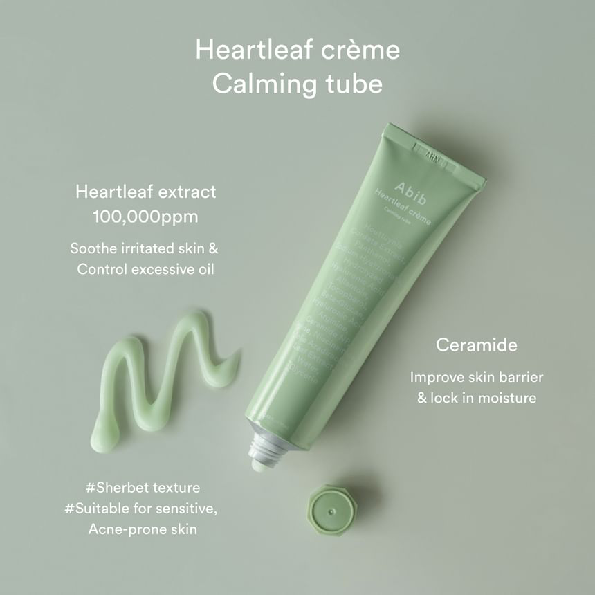 Abib - Heartleaf Crème Calming Tube 75ml.