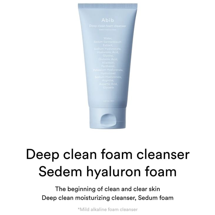 Abib - Deep Clean Foam Cleanser Sedum Hyaluron Foam 150ml.