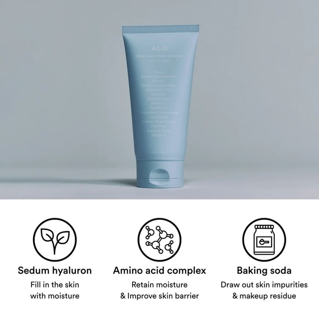 Abib - Deep Clean Foam Cleanser Sedum Hyaluron Foam 150ml.